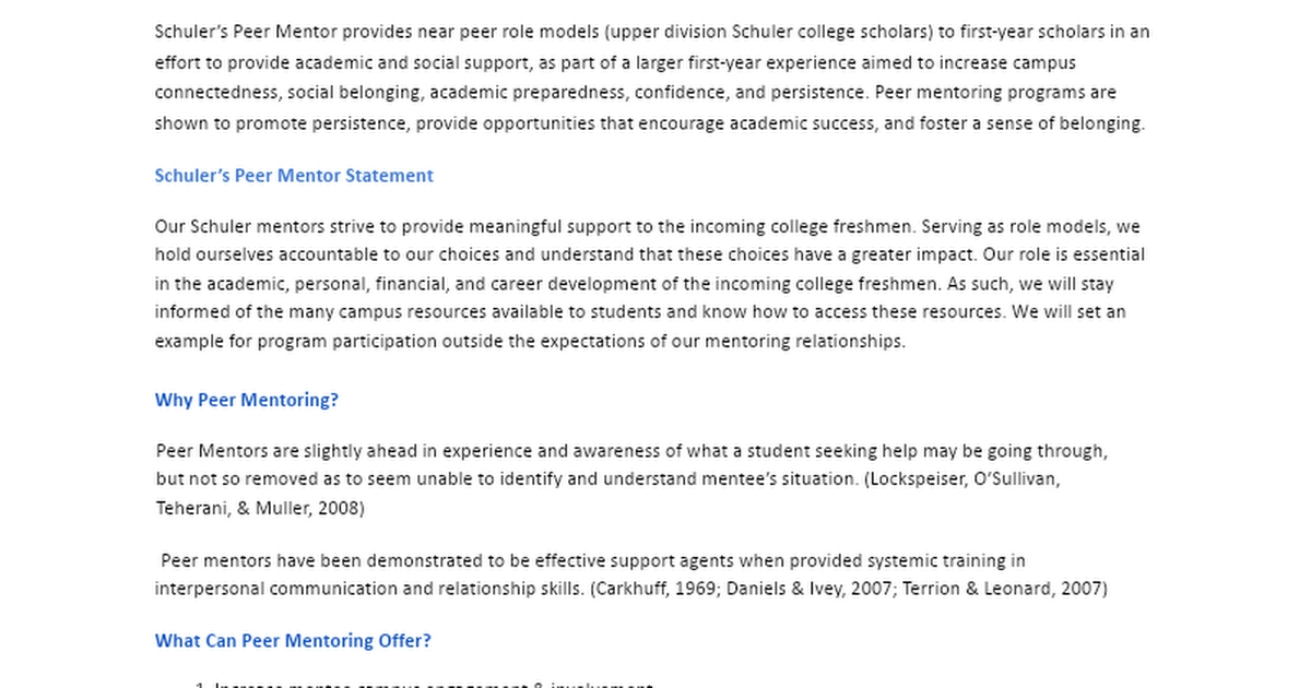 CAP Schuler Scholars Linktree