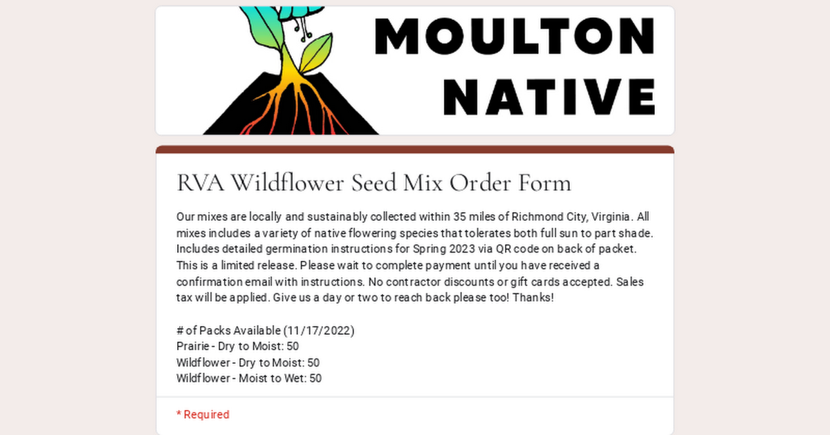 Moulton Hot Native Plants Instagram, Facebook Linktree