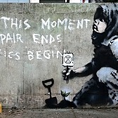 It looks like Banksy just created an Extinction Rebellion mural