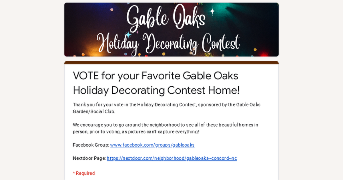 gableoaks Facebook Linktree