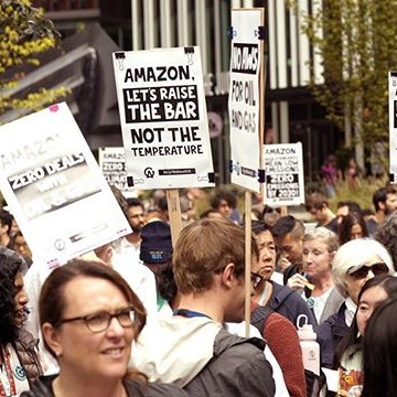 Thousands of Amazon employees walk out for climate strike