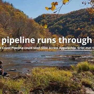 A pipeline runs through it