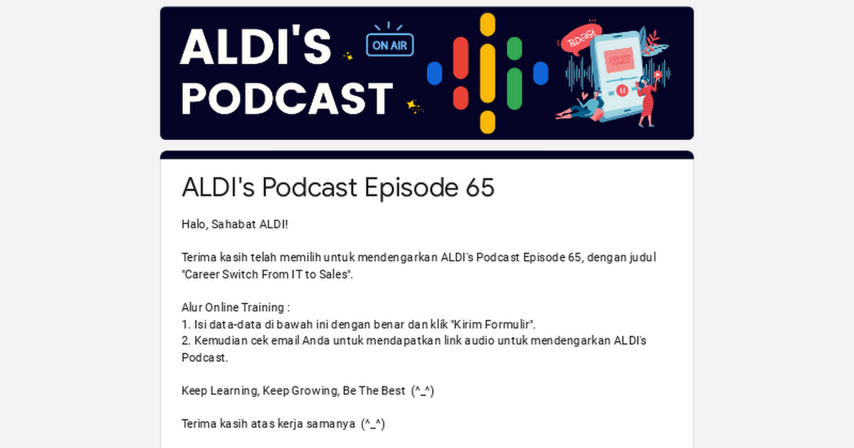 ALDI Training List Linktree