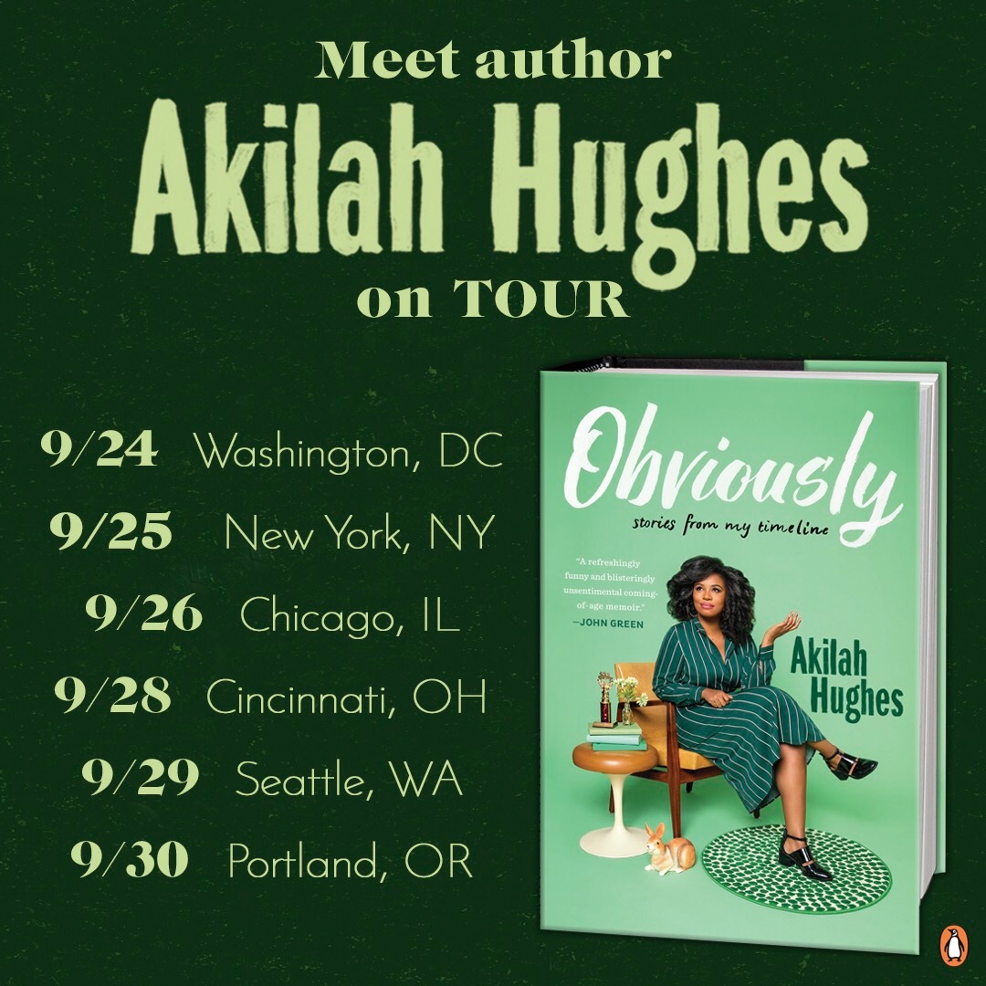 Meet me on the Obviously book tour!